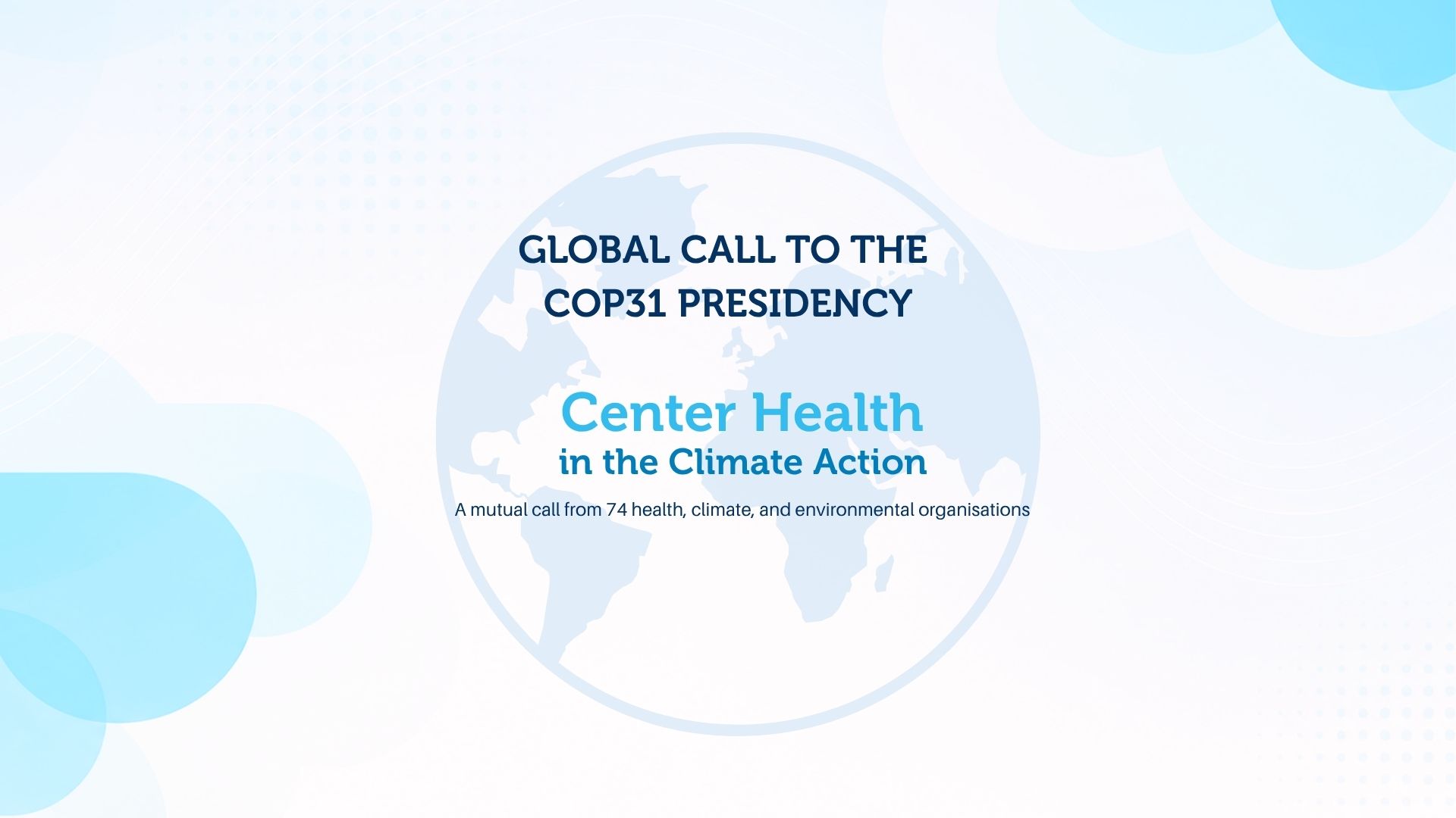 Global Call to the COP31 Presidency